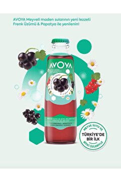 AVOYA Papatya&Frenk Üzümü Aromalı 6'Lı Maden Suyu