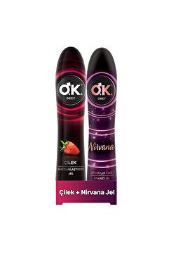 Okey Kayganlaştırıcı Jel Çilek 100 Ml+ Nirvana Kayganlaştırıcılı Jel 100ml