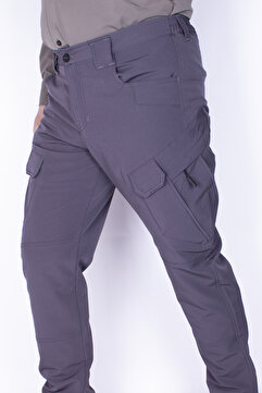 Nikbin Tactical Taktik Pantolon Outdoor Kargo Cep Likrali (YAZLIK)-füme