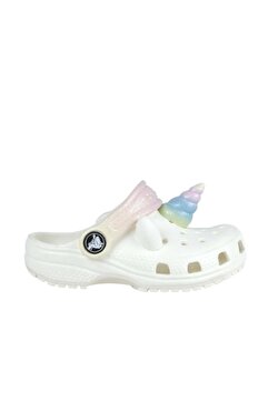Crocs Classic IAM Rainbow UnicornCgT 209701-0WV Beyaz Terlik