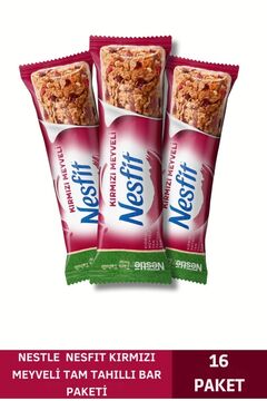 Nestle NESFIT Kırmızı Meyveli Tam Tahıllı Bar16x23,5g
