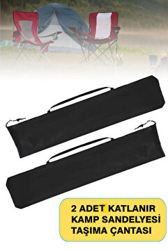 KAŞIKBEY 2 Adet Katlanır Kamp Sandalyesi Kılıfı Piknik Plaj Katlanır Sandalye Taşıma Çantası