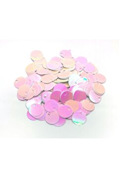 Bi hızlı 20 mm Süsleme Pulu, Elbise Pulu, Çanta Pulu, Payet Pul (110 Adet 20 Gram) Holografik Beyaz
