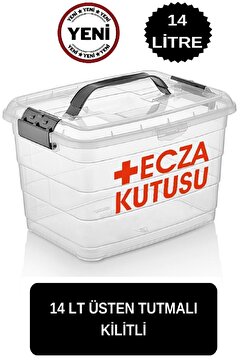 DEEMBRO Ecza Kutusu 14 Lt Ilk Yardım Ecza Dolabı Çantası Ilaç Kutusu Ilaç Saklama Kabı Ilaç Dolabı Büyük Boy