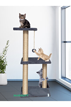 Nursoft Mega Boy Step Kedi Tırmalama Tahtası - Antrasit