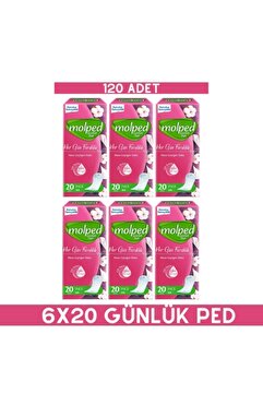 Molped Her Gün Ferahlık 20’li Günlük Ped X6 Adet