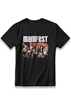 EZG Business Manifest Zamansızdık Siyah T-Shirt Baskılı Unisex %100 Pamuklu Nefes Alan Kumaşlı Tişört