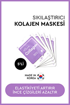 Mjcare On Collagen Mask - Kolajen Özlü Yüz Maskesi 5'li