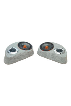 Genel Markalar POLYESTERLİ BOŞ PANDİZOT 16 CM HOPARLÖR 10 CM TWEETER YUVALI GRİ MDF (2 ADET Sağ ve sol )