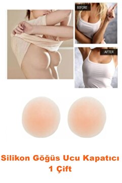 AYGÖREN HOME 1 Çift Silikon Göğüs Ucu Gizleyici Ve Kapatıcı Kadın Meme Ucu Kapatıcı Gizleyici Aparat Nipple Pad