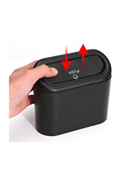 keyfisepet en keyifli sepet Araba İçi Mini Çöp Kovası - Pratik Kapaklı Oto Çöp Kutusu