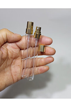 Durucam 50 Adet Cam 10cm ml gold renk kapak Parfüm,kolonya Şişesi, Boş Fısfıs Sprey Şişe Genel Bakım Sprey