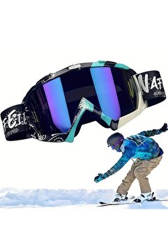 BGA kayak gözlüğü UV snowboard kar sporları kayak gözlüğü anti sis lens