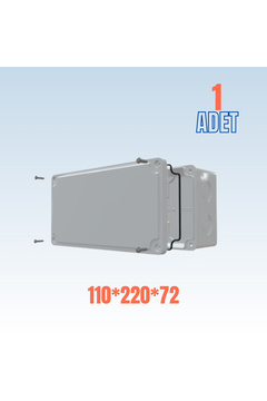 sebox Sıva Üstü Kare Buat Kutu 110x220x72 (1 Adet)