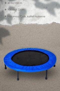 Hsport Profesyonel Çocuk/Yetişkin Ev ve Dış Mekan Uyumlu Trambolin Yüksek Sıçrama 102cm Yuvarlak Trampolin