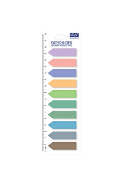 KRAF 51245 İNDEX FİLM (PP) 12x44mm.10 RENKx20yp. OK ŞEKİLLİ YAPIŞKANLI AYRAÇ 1 YP.