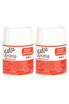 Kafa Aroma İskoç Malt Aroması 5 Litre Uyumlu Konsantre Hazır Kit 50 ml 2'li Paket