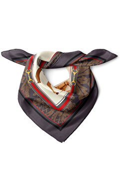 nehir eşarp At Desen Fular Bandana 50x50 Cm