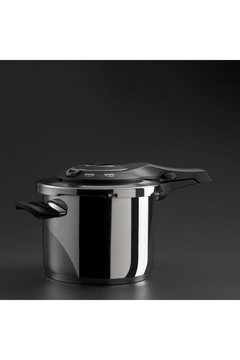 Jumbo Procook 6 Litre Siyah Açık Gri Paslanmaz Çelik Düdüklü Tencere
