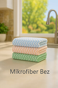 TUMU LIFE 1 Adet Mikrofiber Bez 28x30, Süper Emici Mercan Polar Kumaş, Koku Yapmaz, Nem ve Bakteri Önler Çeyiz