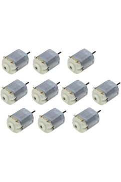 Arduino 10 Adet Dc Motor Deney Motoru 3V 6V Motor Yüksek Devir Dinamo Motor D.M