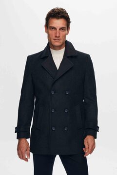 D'S Damat Ds Damat Regular Fit Lacivert Mono Yaka Kruvaze Kaban