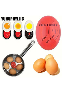 Mode Cool Dublör Isıya Duyarlı Yumurta Zamanlayıcı Rafadan, Kayısı ve Katı Haşlama İçin Pratik Egg Timer 1 Ad