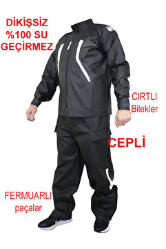 go out Motorcu Yağmurluk Tulumlu Takım Özel Tasarım Dikişsiz %100 Su Geçirmez Cepli Anka