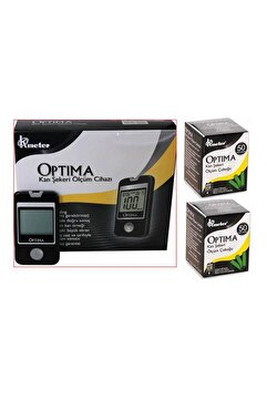Optima Kan Sekeri Ölçüm Cihazı + 2 Kutu Strip 100 Adet