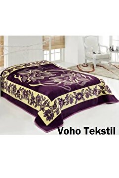 Asil Tek Kişilik Peluş Uşak Battaniyesi 160x215 cm - Voho Tekstil