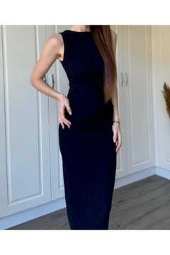 IŞILDA FASHION Drapeli Midi Elbise