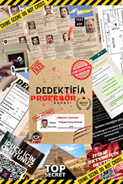 dedektifia Dedektiflik Oyunu Profesör Deniz Davası Cinayet Çözme Oyunu, Dedektif Oyunları,cinayet Çözme