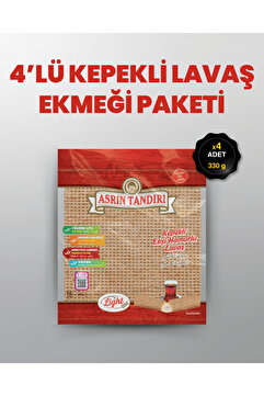 Asrın Tandırı 4'LÜ PAKET ( 4 Paket Paket Ekşi Hamurlu Kepekli Lavaş Tandır Ekmeği (diyabetik Ekmek) 330 Gr.