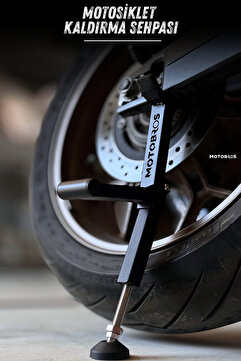 Motobros Motosiklet Kaldırma Sehpası Kriko Motor Kaldıraç MT – Ayarlanabilir Yan Stand Destek Aparatı Kriko