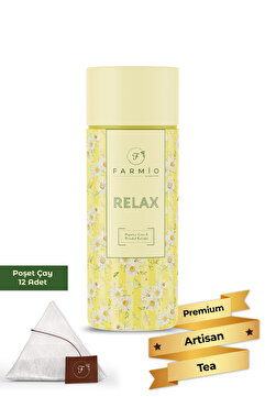 FARMİO RELAX TEA –Papatya Çayı – 12 poşet – Portakal Kabuğu ve Mayıs Papatyası