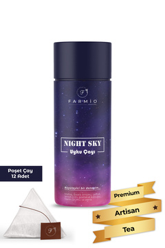 FARMİO NIGHT SKY – Uyku Çayı – 12 poşet – Melisalı Uyku Destekleyici Çay