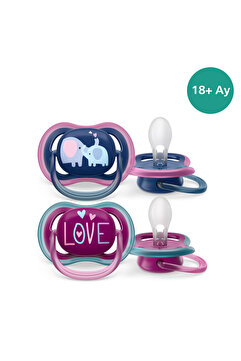 Philips Avent Ultra Air Emzik 18+ Ay,  2'li Paket, Kız, SCF349/22