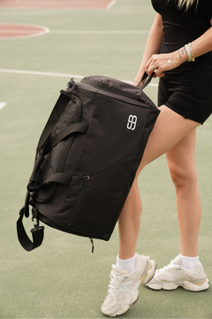 Solo Bag Ayakkabı Gözlü Termoslu Siyah Orta Boy Unisex Spor Fitness Ve Seyahat Çantası