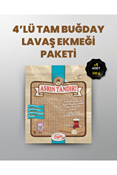 Asrın Tandırı 4'LÜ PAKET ( 4 Paket Paket Ekşi Hamurlu Tam Buğday Lavaş Tandır Ekmeği (diyabetik Ekmek) 330 Gr.