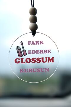 Balkhoon Fark Ederse Glossum Kurusun Dikiz Aynası Süsü Araba Süsü Hediyelik Eşya
