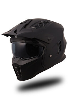 DeadG Helix Mat Siyah Modüler Kask