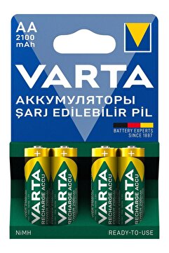 Varta Power Şarj Edilebilir Kalem Pil 2100Mah AA 4'Lü Paket