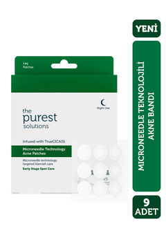 The Purest Solutions Microneedle Teknolojili Akne Patch, Akne Karşıtı Yama, Mikroiğneli Bant, 9'lu Patch
