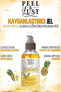 peel & lust - cosmetic & lingerie - Ananas Aromalı, Uzun Süreli Kayganlık Etkili, Su Bazlı 100 ML Özel Kullanım