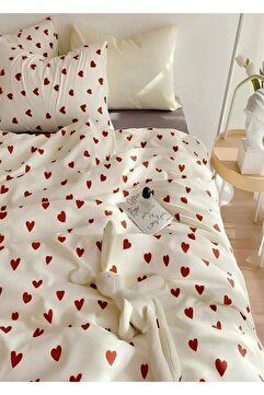 Sheri Home Tekstil Kalpli Tek Kişilik Nevresim Seti Yorgan Kılıfı +1 adet Yastık Kılıfı 889221969488