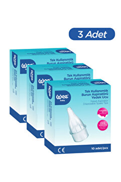 Wee Baby Burun Aspiratörü Yedek Uç Seti (10x3 30 Adet)