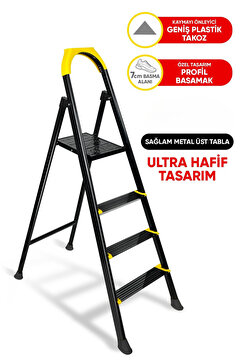 Zigana Merdiven Hardy 3+1 Basamaklı Özel Tasarım Hafif me