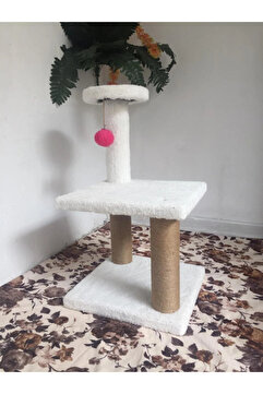 Genel Markalar Beyaz Katlı Oyun Tırmalama(30X30) Yavru Kediler Için Uygundur.