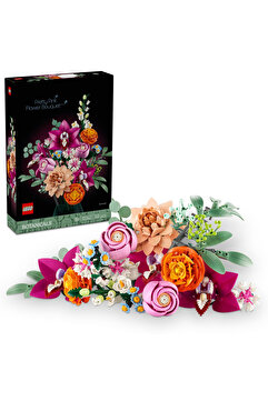 LEGO Botanicals Pembe Çiçek Buketi 10342 - 18+ Çiçek Model Yapım Seti (749 Parça