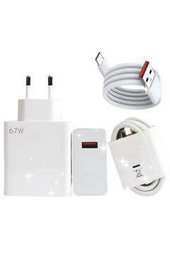 Genel Markalar Type-c 67w (WATT) Ultra Hızlı Şarj Aleti Adaptör Kablo Set